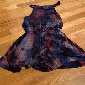 Tie Dye high Neck Romper